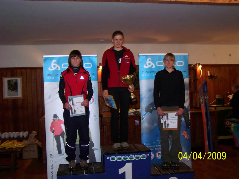 Podium kadetek PP&nbsp;2009, od&nbsp;lewej: Katarzyna Buczy�ska, Paulina Figura i&nbsp;Maria My�li�ska  fot.&nbsp;J.&nbsp;Bilski.