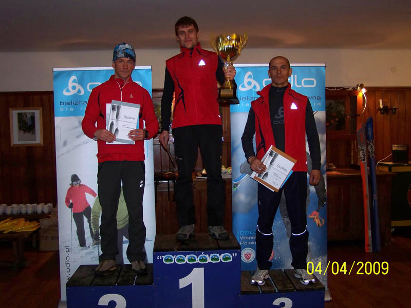 Podium senior�w PP&nbsp;2009, od&nbsp;lewej: Jacek �y�ka-�ebracki, Szymon Zachwieja i Tomasz Brzeski  fot.&nbsp;J.&nbsp;Bilski